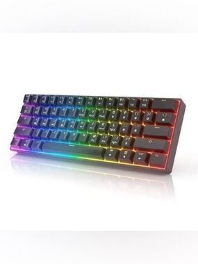 HK Gaming GK61 RGB60% Gaming Keyboard Hot Swap Optical Mechanical Switches USB-C